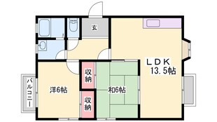 ハウス新町の物件間取画像